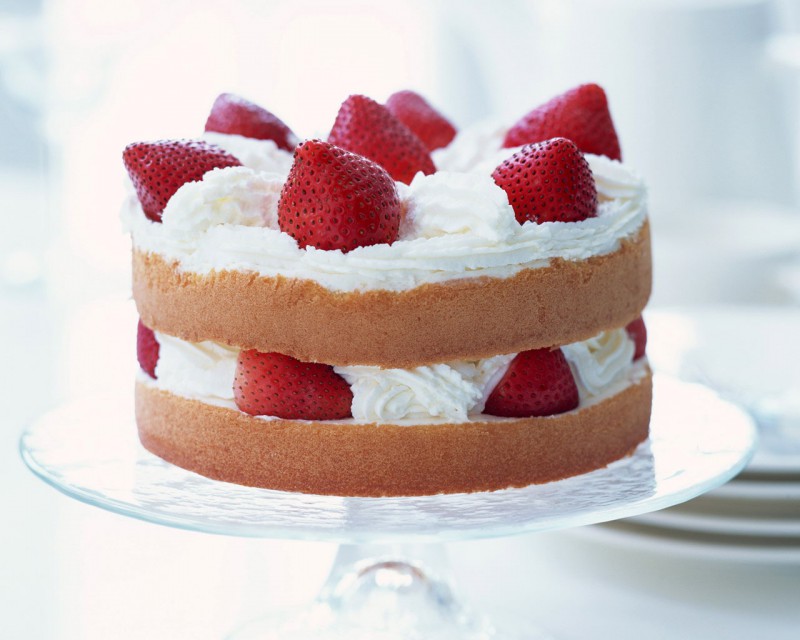 甜美可口 草莓蛋糕精美壁纸